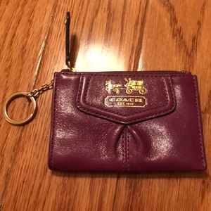 Purple very small coin purse